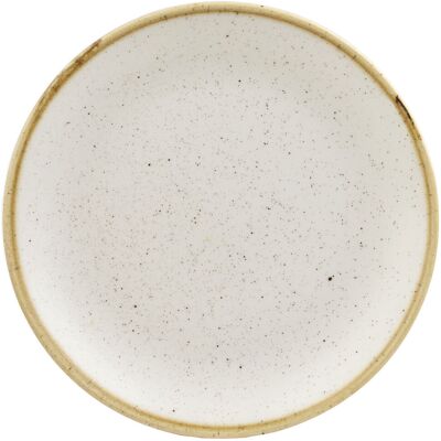 Churchill Teller flach Stonecast Barley White Coupe; 21.7 cm (Ø); weiss/braun; rund; 12 Stück / Pack Churchill Teller flach Stonecast Barley White Coupe; 21.7 cm (Ø); weiss/braun; rund; 12 Stück / Pack