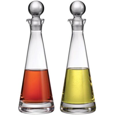 NUDE Essig- und Ölflaschen-Set Elana; 220 ml, 3.5x18.6 cm (ØxH); transparent NUDE Essig- und Ölflaschen-Set Elana; 220 ml, 3.5x18.6 cm (ØxH); transparent