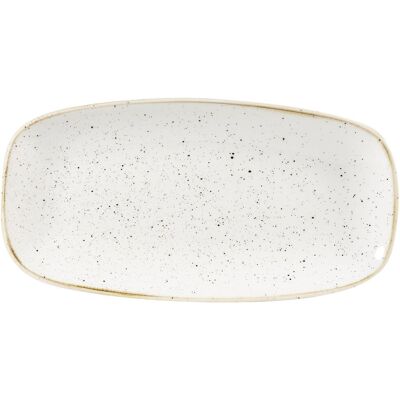 Churchill Chefs Oblong Platte Stonecast Barley White; 26.9x12.7 cm (LxB); weiss/braun; rechteckig; 12 Stück / Pack Churchill Chefs Oblong Platte Stonecast Barley White; 26.9x12.7 cm (LxB); weiss/braun; rechteckig; 12 Stück / Pack