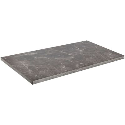 VEGA Outdoor-HPL Tischplatte Esterno rechteckig; 130x80x3 cm (LxBxH); schwarz/marmoriert; rechteckig VEGA Outdoor-HPL Tischplatte Esterno rechteckig; 130x80x3 cm (LxBxH); schwarz/marmoriert; rechteckig
