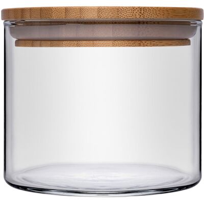 Pasabahçe Vorratsglas Bamboo; 700 ml, 10.9x9.3 cm (ØxH); natur/transparent Pasabahçe Vorratsglas Bamboo; 700 ml, 10.9x9.3 cm (ØxH); natur/transparent
