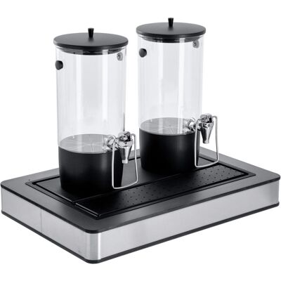 VEGA Saftspender Fundale anthrazit doppelt 1/1; 63x42.5x50.5 cm (LxBxH); anthrazit/transparent/schwarz VEGA Saftspender Fundale anthrazit doppelt 1/1; 63x42.5x50.5 cm (LxBxH); anthrazit/transparent/schwarz