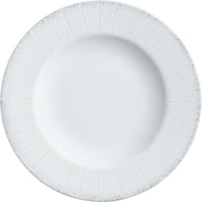 VEGA Teller flach Caju mit Fahne; 17 cm (Ø); weiss/grau; rund; 6 Stück / Pack VEGA Teller flach Caju mit Fahne; 17 cm (Ø); weiss/grau; rund; 6 Stück / Pack