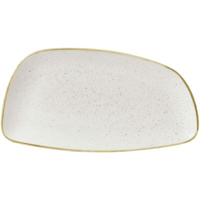 Churchill Chefs Geo Platte Stonecast Barley White; 18.5x35 cm (LxB); weiss/braun; rechteckig; 6 Stück / Pack Churchill Chefs Geo Platte Stonecast Barley White; 18.5x35 cm (LxB); weiss/braun; rechteckig; 6 Stück / Pack