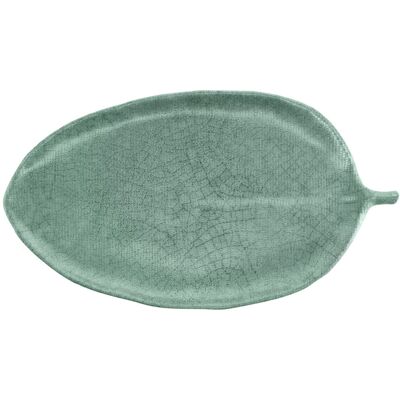 VEGA Platte Tuska; 46x25.4x2.5 cm (LxBxH); grün/grau; blattförmig; 3 Stück / Pack VEGA Platte Tuska; 46x25.4x2.5 cm (LxBxH); grün/grau; blattförmig; 3 Stück / Pack