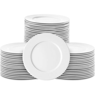 PULSIVA Teller-Set Super Pack flach, 50-teilig; 20 cm (Ø); weiss; 50 Stück / Pack PULSIVA Teller-Set Super Pack flach, 50-teilig; 20 cm (Ø); weiss; 50 Stück / Pack