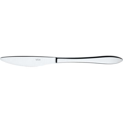 VEGA Vorspeisen-/Dessertmesser Salerno; 20.2 cm (L); silber, Griff silber; 12 Stück / Pack VEGA Vorspeisen-/Dessertmesser Salerno; 20.2 cm (L); silber, Griff silber; 12 Stück / Pack