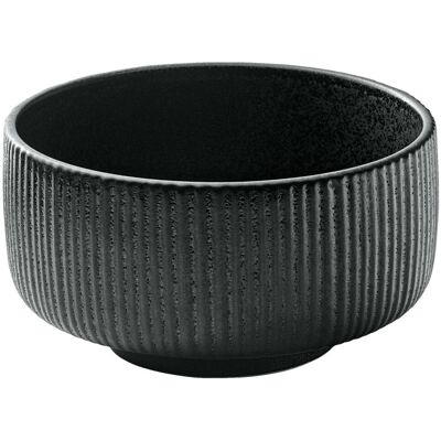 Nara Schwarze Runde Schüssel - 12cm, 330ml, 6er Pack Nara Schwarze Runde Schüssel - 12cm, 330ml, 6er Pack
