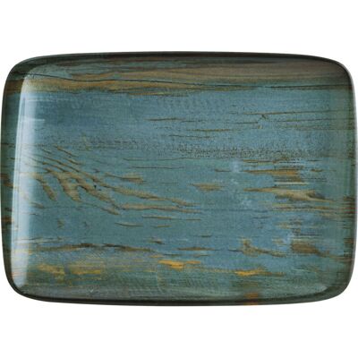 Bonna Platte Madera Mint rechteckig; 23x16 cm (LxB); türkis/braun/schwarz; rechteckig; 12 Stück / Pack Bonna Platte Madera Mint rechteckig; 23x16 cm (LxB); türkis/braun/schwarz; rechteckig; 12 Stück / Pack