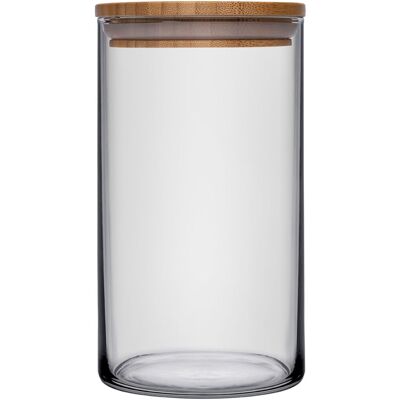 Pasabahçe Vorratsglas Bamboo; 1480 ml, 10.9x19.1 cm (ØxH); natur/transparent Pasabahçe Vorratsglas Bamboo; 1480 ml, 10.9x19.1 cm (ØxH); natur/transparent