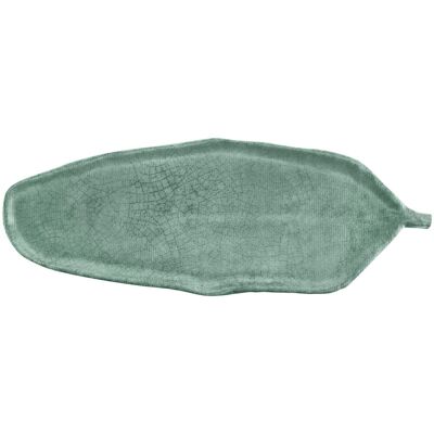 VEGA Platte Tuska; 64.5x24x2.5 cm (LxBxH); grün/grau; blattförmig; 3 Stück / Pack VEGA Platte Tuska; 64.5x24x2.5 cm (LxBxH); grün/grau; blattförmig; 3 Stück / Pack