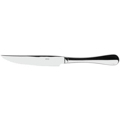 VEGA Pizza-/Steakmesser Baguette; 23.3 cm (L); silber, Griff silber; 12 Stück / Pack VEGA Pizza-/Steakmesser Baguette; 23.3 cm (L); silber, Griff silber; 12 Stück / Pack