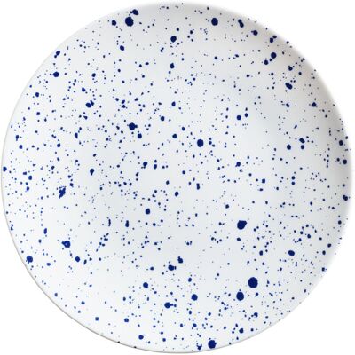 VEGA Teller flach Mixor gepunktet; 21 cm (Ø); weiss/blau; rund; 6 Stück / Pack VEGA Teller flach Mixor gepunktet; 21 cm (Ø); weiss/blau; rund; 6 Stück / Pack