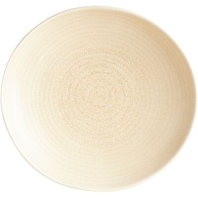 Bonna Teller tief Mirage Ripple; 1000 ml, 26x5.3 cm (ØxH); beige; rund; 6 Stück / Pack Bonna Teller tief Mirage Ripple; 1000 ml, 26x5.3 cm (ØxH); beige; rund; 6 Stück / Pack