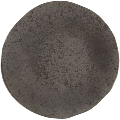 Porland Dunkelbraun/Schwarz Ironstone Runder Teller - Plate Porland Dunkelbraun/Schwarz Ironstone Runder Teller - Plate