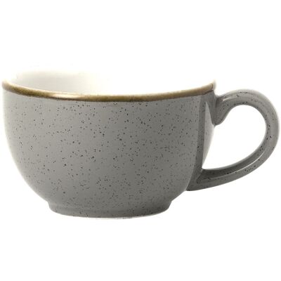 Churchill Cappuccino Tasse Stonecast Peppercorn; 170 ml, 9x5.5 cm (ØxH); grau/braun; rund; 12 Stück / Pack Churchill Cappuccino Tasse Stonecast Peppercorn; 170 ml, 9x5.5 cm (ØxH); grau/braun; rund; 12 Stück / Pack