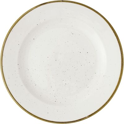 Churchill Teller flach Stonecast Barley White mit Fahne; 26.1 cm (Ø); weiss/braun; rund; 12 Stück / Pack Churchill Teller flach Stonecast Barley White mit Fahne; 26.1 cm (Ø); weiss/braun; rund; 12 Stück / Pack