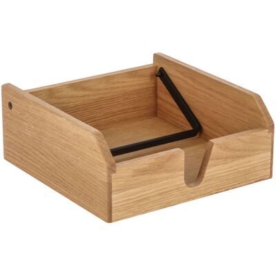 VEGA Serviettenbox Esino; 25x25x10.2 cm (LxBxH); braun/schwarz VEGA Serviettenbox Esino; 25x25x10.2 cm (LxBxH); braun/schwarz