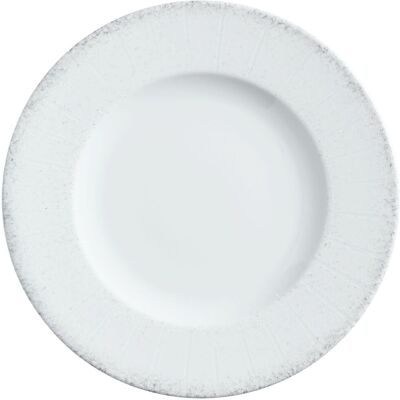 VEGA Teller flach Caju mit Fahne; 28 cm (Ø); weiss/grau; rund; 6 Stück / Pack VEGA Teller flach Caju mit Fahne; 28 cm (Ø); weiss/grau; rund; 6 Stück / Pack