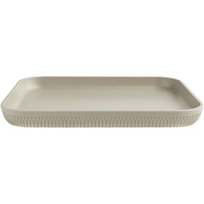 VEGA Platte Kanas rechteckig mit Relief; 32.5x26.5x3 cm (LxBxH); beige; rechteckig VEGA Platte Kanas rechteckig mit Relief; 32.5x26.5x3 cm (LxBxH); beige; rechteckig