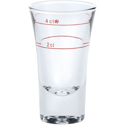 Bormioli Rocco Schnapsglas Dublino mit Eichstrich; 60 ml, 5.2x8.9 cm (ØxH); transparent; 2 cl & 4 cl Eichstrich, 6 Stück / Pack Bormioli Rocco Schnapsglas Dublino mit Eichstrich; 60 ml, 5.2x8.9 cm (ØxH); transparent; 2 cl & 4 cl Eichstrich, 6 Stück / Pack