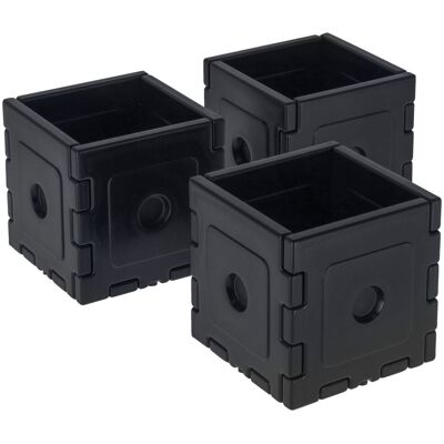 VEGA Kühlakku Esino für Flaschen, Würfel; 11.8x11.8x11.8 cm (LxBxH); schwarz; quadratisch; 3 Stück / Pack VEGA Kühlakku Esino für Flaschen, Würfel; 11.8x11.8x11.8 cm (LxBxH); schwarz; quadratisch; 3 Stück / Pack