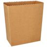 PAPSTAR Popcorn Box Pure; 2400ml, 15.8x8x19.2 cm (LxBxH); braun; 50 Stück / Packung
