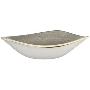 Churchill Bowl Stonecast Peppercorn dreieckig; 370ml, 18.5 cm (B); grau/braun; dreieckig; 12 Stück / Packung