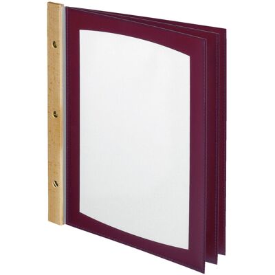 PULSIVA Speisekarte Mias; DIN A4, 25.5x33 cm (BxH); bordeaux PULSIVA Speisekarte Mias; DIN A4, 25.5x33 cm (BxH); bordeaux