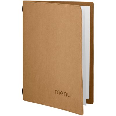 VEGA Speisekarte Perdue A4, mit Prägung MENU; DIN A4, 23x32.5 cm (BxH); braun VEGA Speisekarte Perdue A4, mit Prägung MENU; DIN A4, 23x32.5 cm (BxH); braun