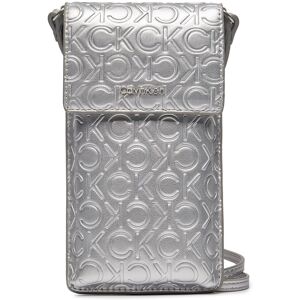 Handy-Etui Calvin Klein Ck Must Phone Pouch Xbody_Emb K60K611436 Silver Emb/Deb PE6 00 female