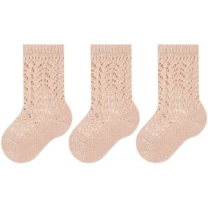 3er-Set hohe Kindersocken Condor 2.518/2 Old Rose 0544 6_12M female