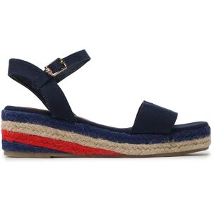 Espadrilles Tommy Hilfiger Rope Wedge T3A7-32778-0048800 M Blue 800 33 female