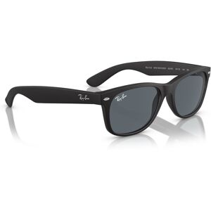 Sonnenbrillen Ray-Ban New Wayfarer 0RB2132 622/R5 Rubber Black/Blue 55 unisex