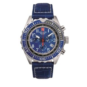 Uhr Swiss Alpine Military 7076.9535 Black/Silver/Blue 00 male