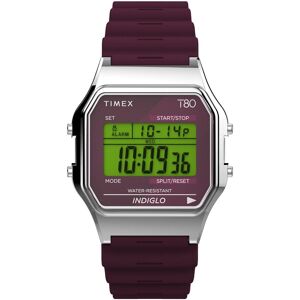 Uhr Timex T80 TW2V41300 Burgundy/Silver 00 female