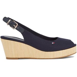 Espadrilles Tommy Hilfiger Iconic Elba Sling Back Wedge FW0FW04788 Space Blue DW6 36 female