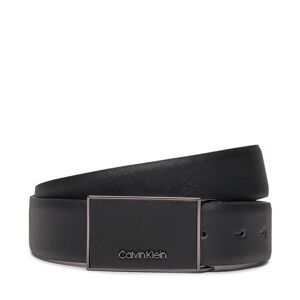 Herrengürtel Calvin Klein Leather Inlay Plaque 35M K50K511761 Ck Black Saffiano BEH 90 male