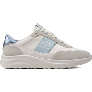 Sneakers KARL LAGERFELD KL63624 White Lthr/Textile w/Blue 41B 36 female