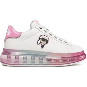 Sneakers KARL LAGERFELD KL62630N White Lthr w/Pink 01P 35 female