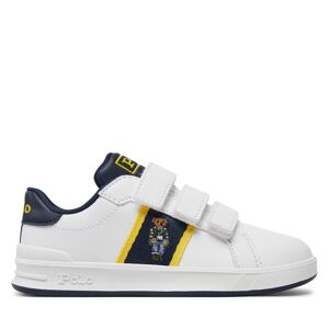 Sneakers Polo Ralph Lauren RL00597100 C White Smooth/Navy/Yellow W/ Preppy Bear Mens 32 male