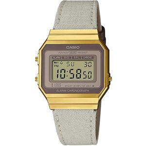 Uhr Casio Vintage A700WEGL-7AEF Grey/Gold 00 unisex