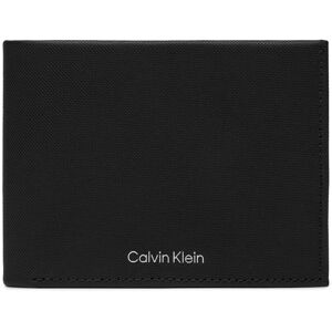 Große Herren Geldbörse Calvin Klein Ck Must Trifold 10Cc W/Coin K50K511380 Ck Black Pique BEH 00 male