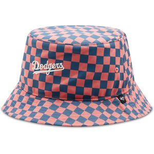 Hut 47 Brand MLB Los Angeles Dodgers Check Up Script '47 BUCKET B-CHKBK12GWF-IR Island Red 00 unisex