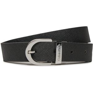 Damengürtel Calvin Klein Round Reversible Belt Saffiano K60K611923 Ck Black/Sand Pebble BEH 90 female