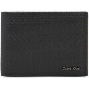 Herren Geldbörse Calvin Klein Minimalism Trifold 10Cc W/Coin K50K510902 Black/Tonal Mono 01O 00 male