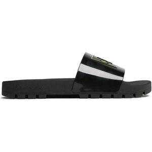 Pantoletten Calvin Klein Jeans Truck Slide Monogram Rubber YM0YM00591 Black/Safety Yellow 0LR 46 male