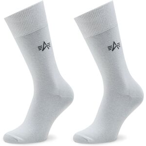 3er-Set hohe Herrensocken Alpha Industries Basic 118929 White 09 40_42 male