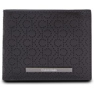 Große Herren Geldbörse Calvin Klein Modern Bar Bifold 6Cc W/Bill K50K511834 Ck Mono Perf Black 0GK 00 male