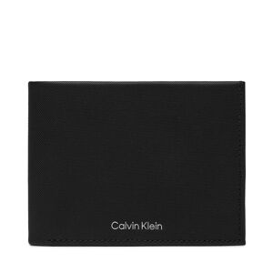 Große Herren Geldbörse Calvin Klein Ck Must Trifold 10Cc W/Coin K50K511380 Ck Black Pique BEH 00 male